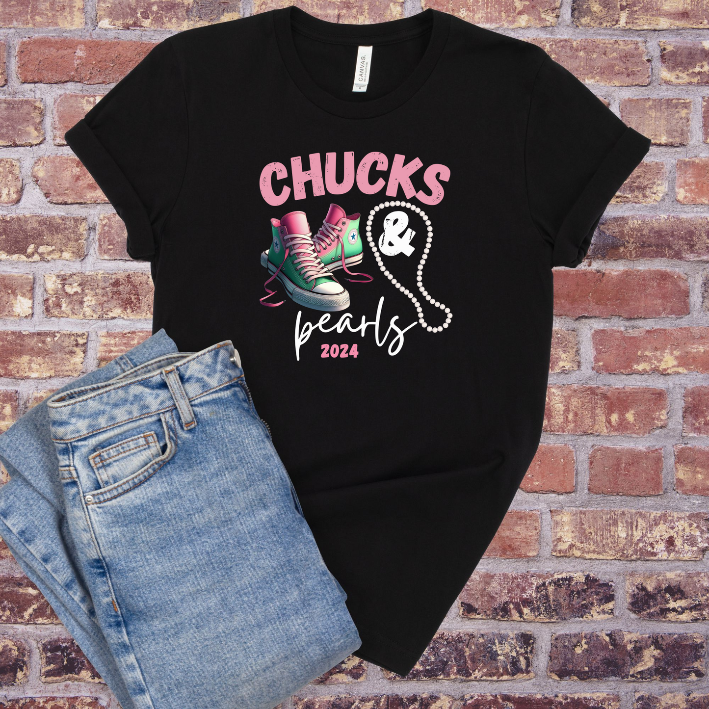 Pretty Girls "Chucks and Pearls" T-Shirt