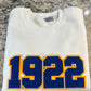 White 1922 Chenille Crewneck