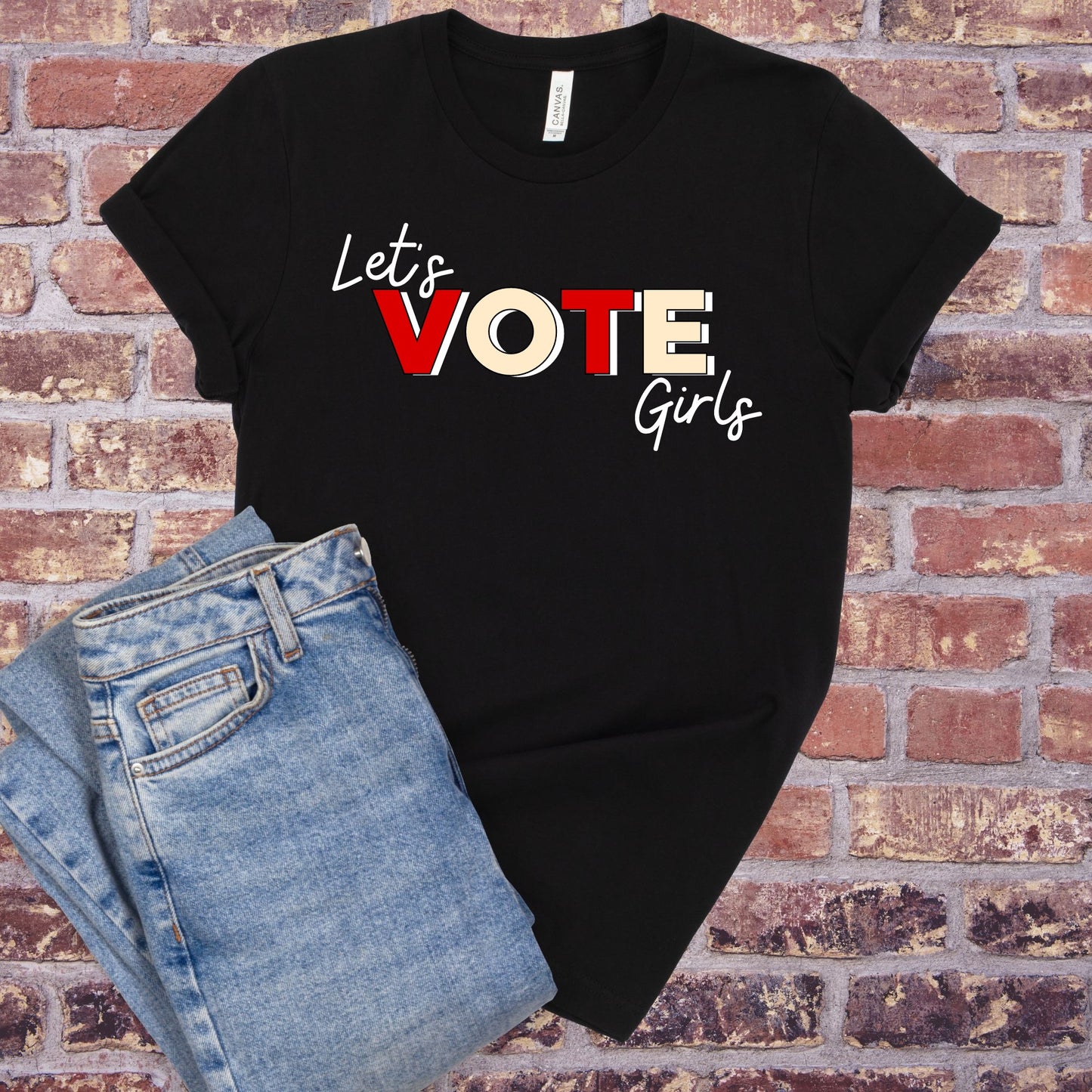 Let’s Vote T-Shirt (Red & White)