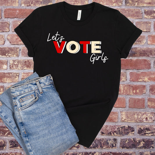 Let’s Vote T-Shirt (Red & White)