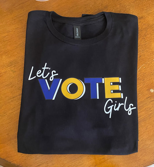 Let’s Vote T-Shirt (Rhoyal Blue & Gold)