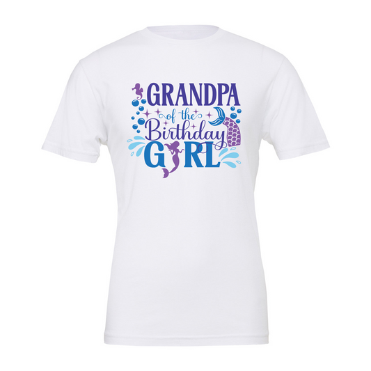 Grandpa of the Birthday Mermaid T-Shirt