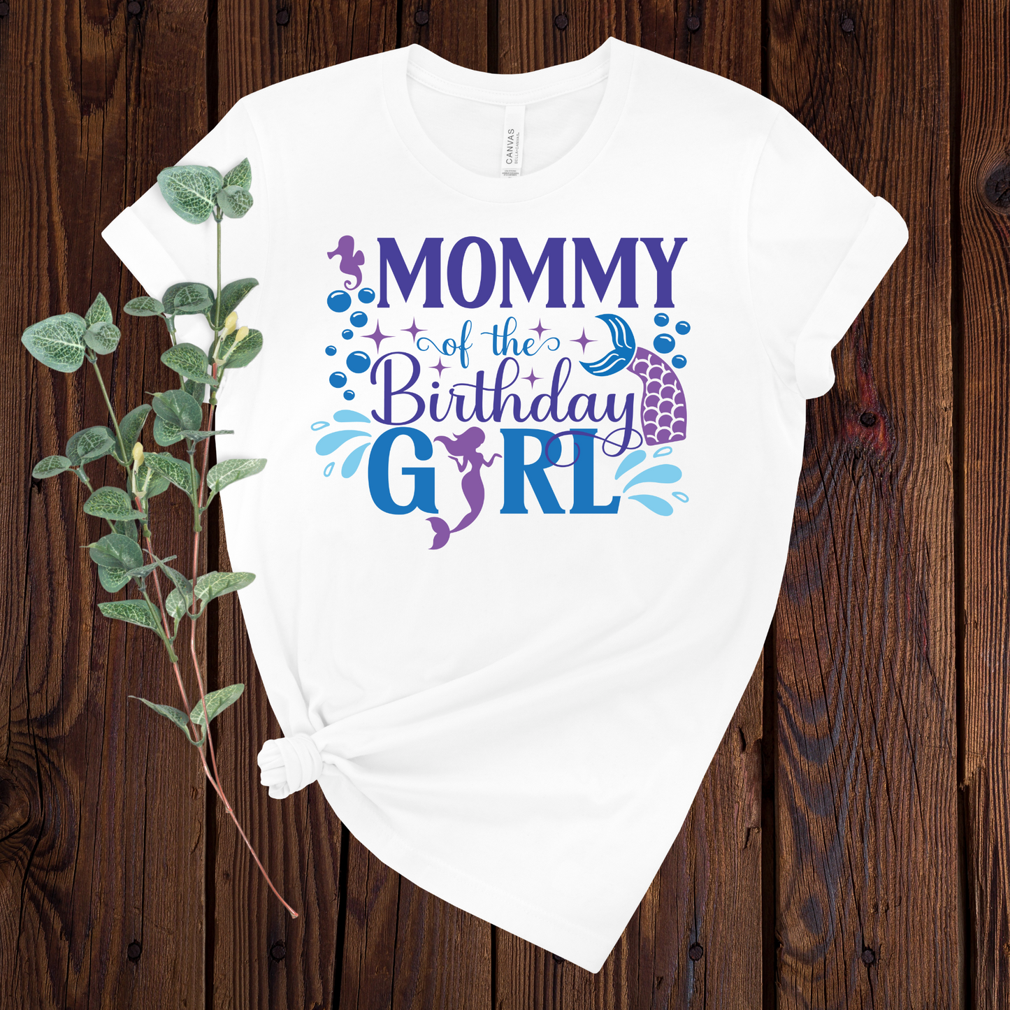 Mommy of the Birthday Mermaid T-Shirt