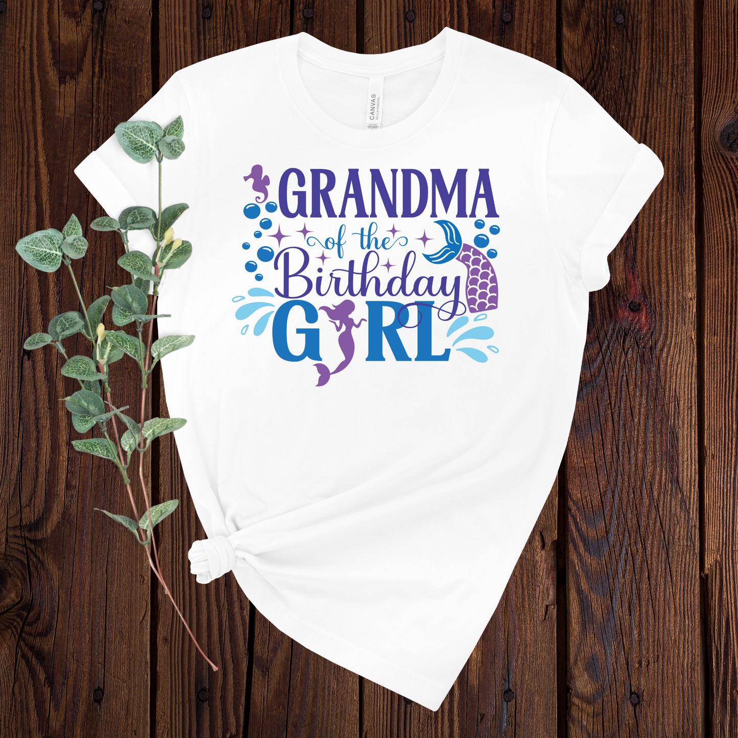 Grandma of the Birthday Mermaid T-Shirt