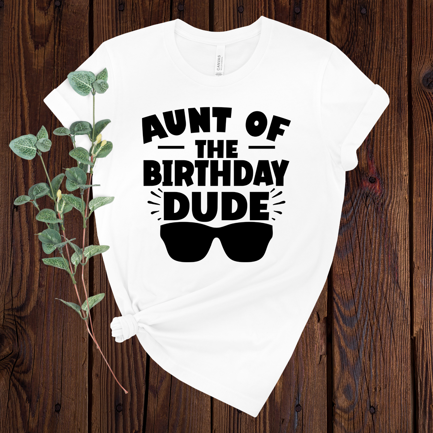 Aunt of the Birthday Dude T-Shirt