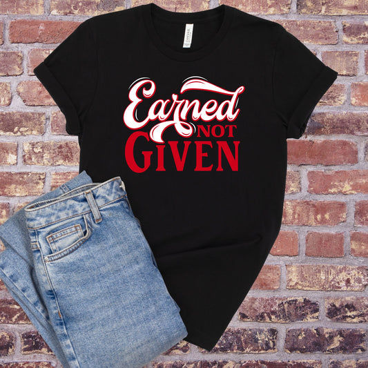 Devastating Diva “Earned Not Given” T-Shirt - Divine Greekwear