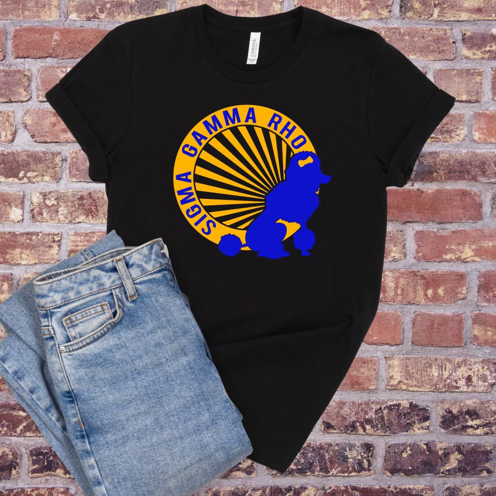 SGRHO Poodle T-Shirt - Divine Greekwear