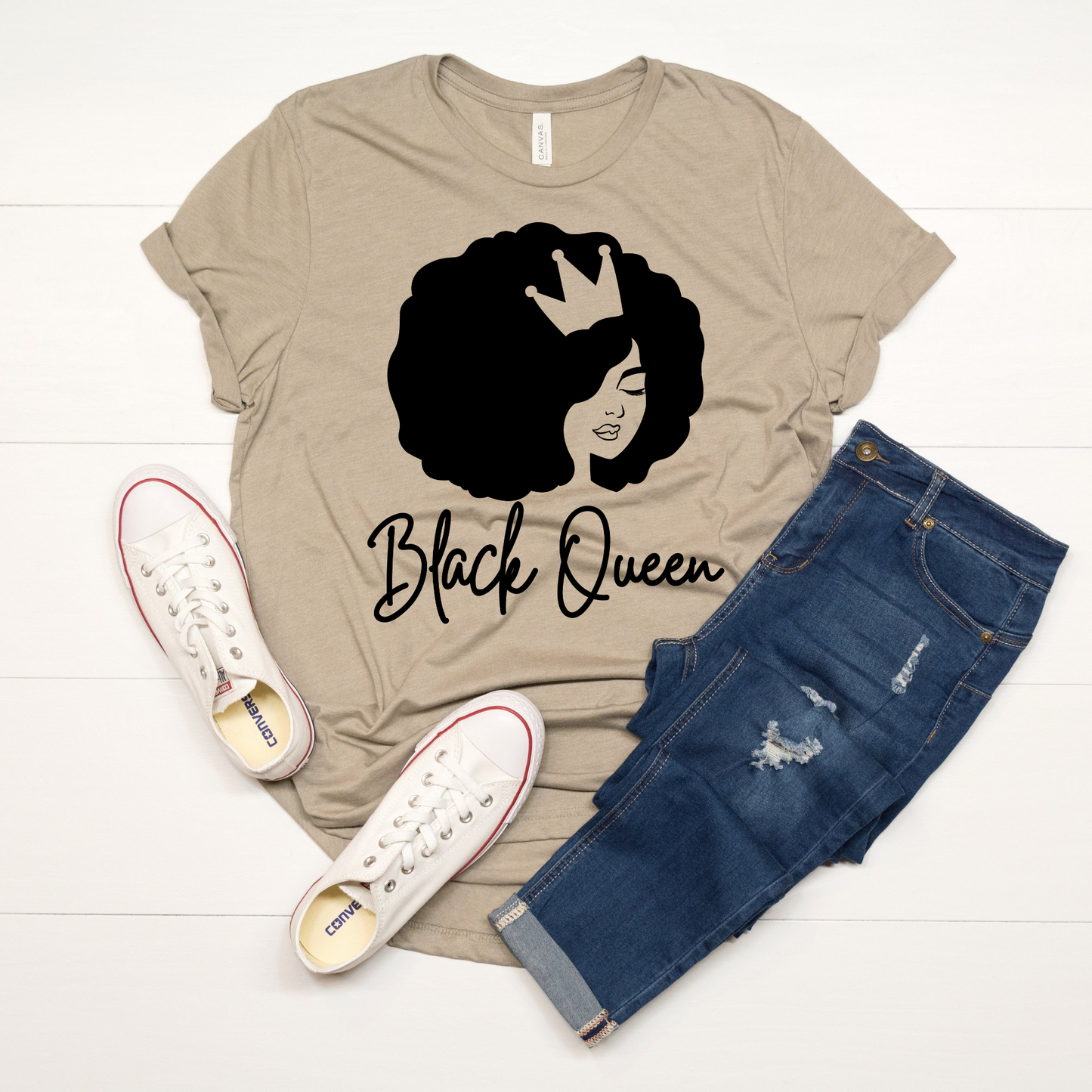 Black Queen T-Shirt - Divine Greekwear