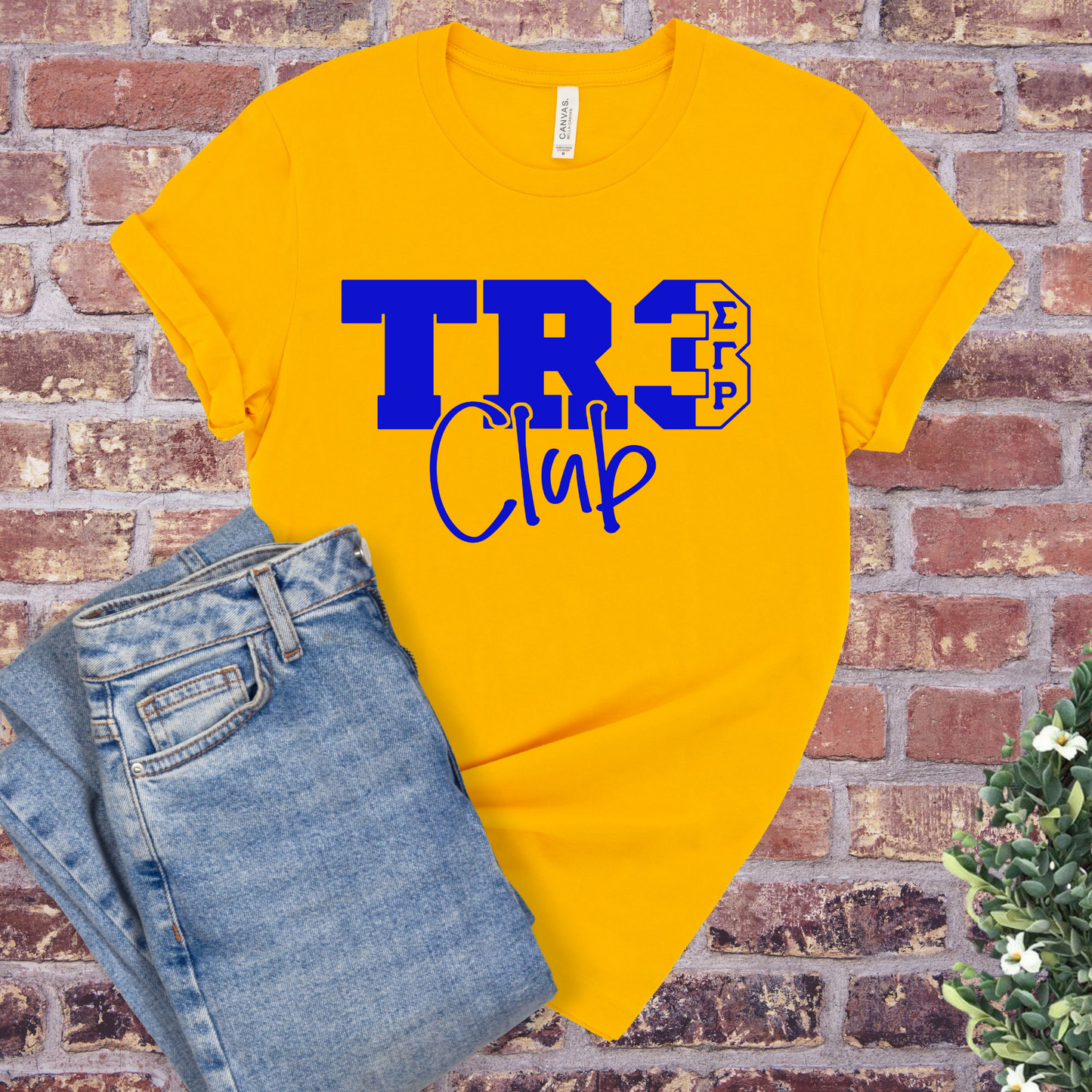 SGRHO Tr3 Club T-Shirt - Divine Greekwear