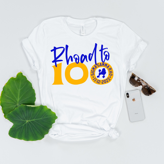 Rhoad to 100 T-Shirt - Divine Greekwear