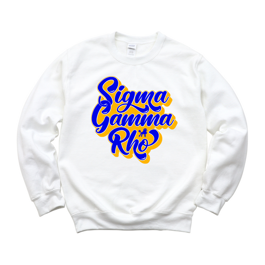 Sigma Gamma Rho Retro Crewneck - Divine Greekwear