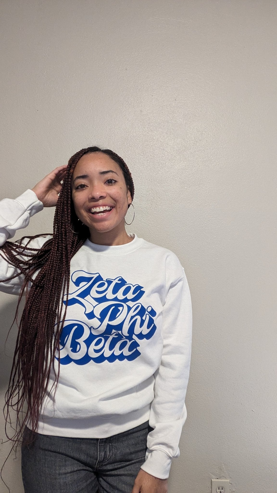 Zeta Phi Beta Retro Style Crewneck - Divine Greekwear