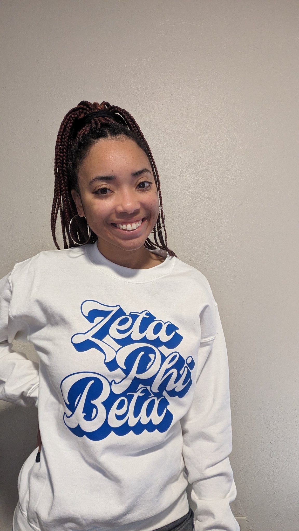 Zeta Phi Beta Retro Style Crewneck