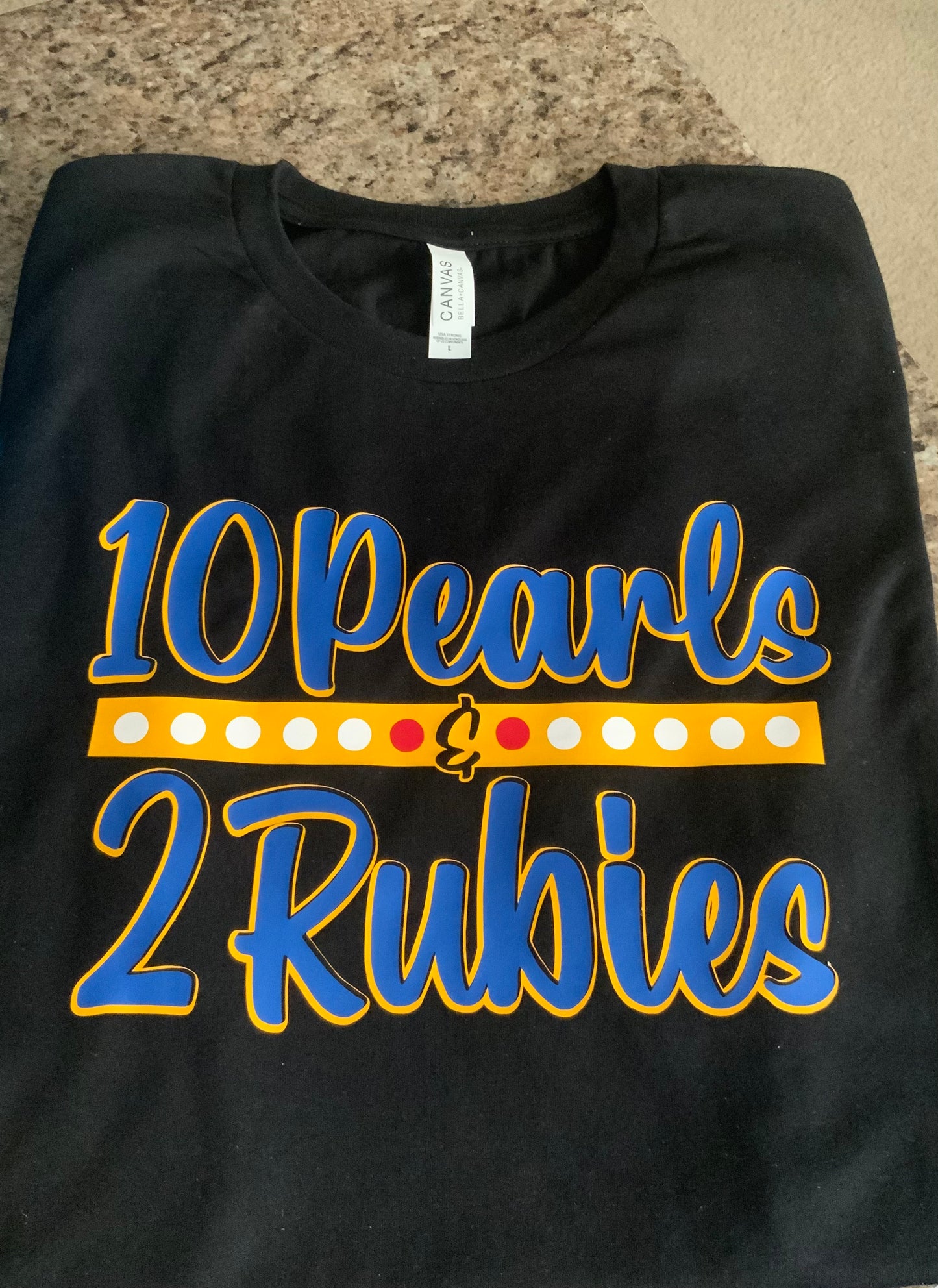 10 Pearls & 2 Rubies T-Shirt - Divine Greekwear