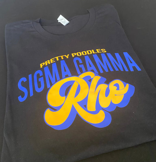 Pretty Poodles Sigma Gamma Rho T-Shirt - Divine Greekwear